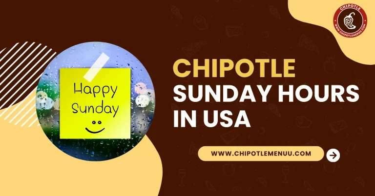 chipotle sunday hours